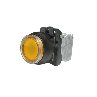 Кнопка без фиксации КЕ 171/1м-Л, с подсветкой 220V, IP66, желтая (2НО) УХЛ2, AZ-EB-6Ai-7422 - Электротехнические изделия