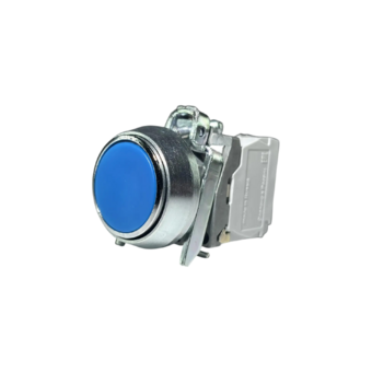 Кнопка без фиксации КЕ 011/2м-С, IP40, синяя (1НО+1Н3) УХЛ3, AT-DB-0AI-0521 - Электротехнические изделия