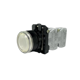 Кнопка без фиксации КМЕ 4730м-Л, с подсветкой 24V, IP66, белая (3НО) УХЛ2, AB-EB-6AI-3831 - Электротехнические изделия