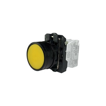 Кнопка без фиксации КМЕ 4711м, IP66, желтая (1НО+1Н3) УХЛ3, AB-DB-6AI-0421 - Электротехнические изделия