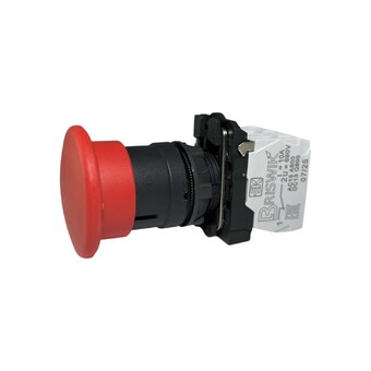 Кнопка "Грибок" без фиксации КМЕ 5121м, IP40, красная (2НО+1Н3) УХЛ3, AB-HB-0AI-0232 - Электротехнические изделия