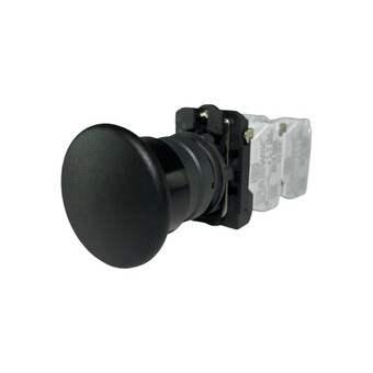 Кнопка "Грибок" без фиксацией КМЕ 5122м, IP40, черная (2НО+2Н3) УХЛ3, AB-HB-0AI-0143 - Электротехнические изделия