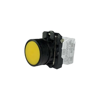 Кнопка без фиксации КМЕ 4703м, IP66, желтая (3Н3) УХЛ3, AB-DB-6AI-0434 - Электротехнические изделия