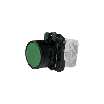 Кнопка без фиксации КМЕ 4630м, IP65, зеленая (3НО) УХЛ2, AB-DB-5AI-0331 - Электротехнические изделия