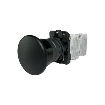 Кнопка "Грибок" без фиксацией КМЕ 5113м, IP40, черная (1НО+3Н3) УХЛ3, AB-HB-0AI-0144 - Электротехнические изделия
