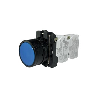 Кнопка без фиксации КМЕ 4613м, IP65, синяя (1НО+3Н3) УХЛ2, AB-DB-5AI-0544 - Электротехнические изделия