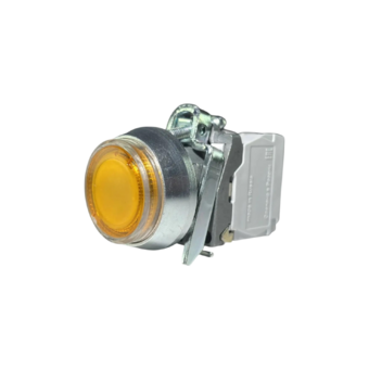 Кнопка без фиксации КЕ 171/5м-ЛС, с подсветкой 220V, IP66, желтая (1Н3) УХЛ2, AT-EB-6Ai-7412 - Электротехнические изделия
