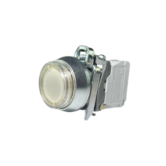 Кнопка без фиксации КЕ 171/5м-ЛС, с подсветкой 220V, IP66, белая (1Н3) УХЛ2, AT-EB-6Ai-7812 - Электротехнические изделия