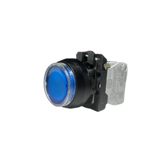 Кнопка без фиксации КЕ 171/3м-Л, с подсветкой 220V, IP66, синяя (2Н3) УХЛ2, AZ-EB-6Ai-7523 - Электротехнические изделия