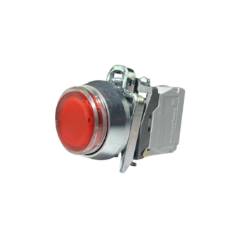 Кнопка без фиксации КЕ 171/5м-ЛС, с подсветкой 220V, IP66, красная (1Н3) УХЛ2, AT-EB-6Ai-7212 - Электротехнические изделия