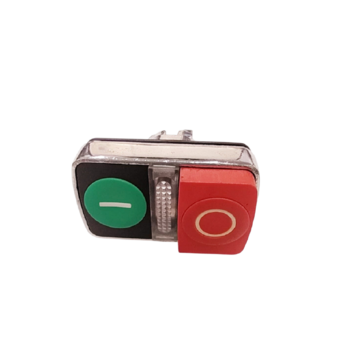 Головка двойной кнопки КМЕ 96ЛС, IP65, красная-зеленая, ZB4BW7L3740.BR - Электротехнические изделия