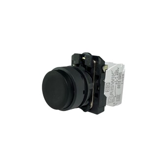 Кнопка выступающая без фиксации КМЕ 7103м, IP40, черная (3Н3) УХЛ3, AB-DC-0AI-0134 - Электротехнические изделия