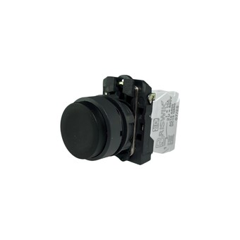 Кнопка выступающая без фиксации КМЕ 7702м, IP66, черная (2Н3) УХЛ3, AB-DC-6AI-0123 - Электротехнические изделия