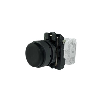 Кнопка выступающая без фиксации КМЕ 7111м, IP40, черная (1НО+1Н3) УХЛ3, AB-DC-0AI-0121 - Электротехнические изделия