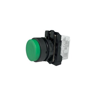 Кнопка выступающая без фиксации КМЕ 7610м, IP65, зеленая (1НО) УХЛ3, AB-DC-5AI-0311 - Электротехнические изделия