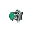 Кнопка без фиксации КМЕ 4610м-ЛС, с подсветкой 220V, IP65, зеленая (1НО) УХЛ2, AB-EB-5AI-7311 - Электротехнические изделия