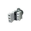 Кнопка без фиксации КМЕ 4103м-ЛС, с подсветкой 220V, IP40, белая (3Н3) УХЛ2, AB-EB-0AI-7834 - Электротехнические изделия
