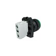 Кнопка выступающая без фиксации КМЕ 7110м, IP40, зеленая (1НО) УХЛ3, AB-DC-0AI-0311 - Электротехнические изделия