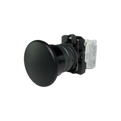 Кнопка "Грибок" без фиксацией КМЕ 5711м, IP66, черная (1НО+1Н3) УХЛ2, AB-HB-6AI-0121 - Электротехнические изделия
