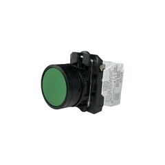 Кнопка без фиксации КМЕ 4112м, IP40, зеленая (1НО+2Н3) УХЛ3, AB-DB-0AI-0333 - Электротехнические изделия