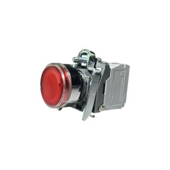 Кнопка без фиксации КМЕ 4711м-ЛС, с подсветкой 220V, IP66, красная (1НО+1Н3) УХЛ2, AB-EB-6AI-7221 - Электротехнические изделия