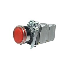 Кнопка без фиксации КМЕ 4622м-ЛС, с подсветкой 220V, IP65, красная (2НО+2Н3) УХЛ2, AB-EB-5AI-7243 - Электротехнические изделия