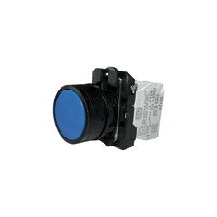 Кнопка без фиксации КМЕ 4111м, IP40, синяя (1НО+1Н3) УХЛ3, AB-DB-0AI-0521 - Электротехнические изделия