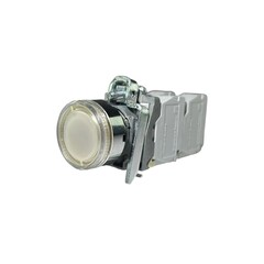Кнопка без фиксации КМЕ 4622м-ЛС, с подсветкой 220V, IP65, белая (2НО+2Н3) УХЛ2, AB-EB-5AI-7843 - Электротехнические изделия