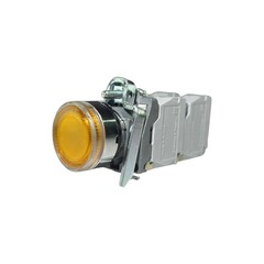 Кнопка без фиксации КМЕ 4622м-ЛС, с подсветкой 220V, IP65, желтая (2НО+2Н3) УХЛ2, AB-EB-5AI-7443 - Электротехнические изделия