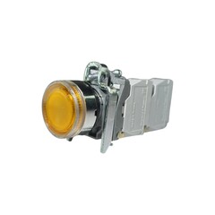 Кнопка без фиксации КМЕ 4730м-ЛС, с подсветкой 220V, IP66, желтая (3НО) УХЛ2, AB-EB-6AI-7431 - Электротехнические изделия
