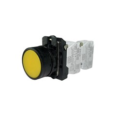 Кнопка без фиксации КМЕ 4531м, IP54, желтая (3НО+1Н3) УХЛ2, AB-DB-4AI-0442 - Электротехнические изделия
