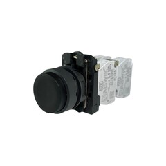 Кнопка выступающая без фиксации КМЕ 7122м, IP40, черная (2НО+2Н3) УХЛ3, AB-DC-0AI-0143 - Электротехнические изделия