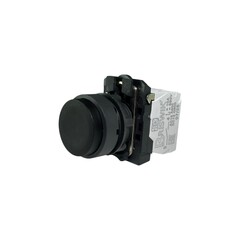 Кнопка выступающая без фиксации КМЕ 7112м, IP40, черная (1НО+2Н3) УХЛ3, AB-DC-0AI-0133 - Электротехнические изделия