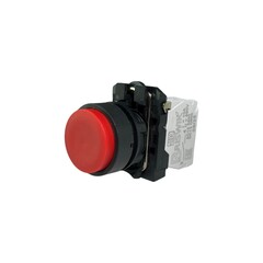 Кнопка выступающая без фиксации КМЕ 7130м, IP40, красная (3НО) УХЛ3, AB-DC-0AI-0231 - Электротехнические изделия