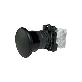 Кнопка "Грибок" без фиксацией КМЕ 5720м, IP66, черная (2НО) УХЛ3, AB-HB-6AI-0122 - Электротехнические изделия