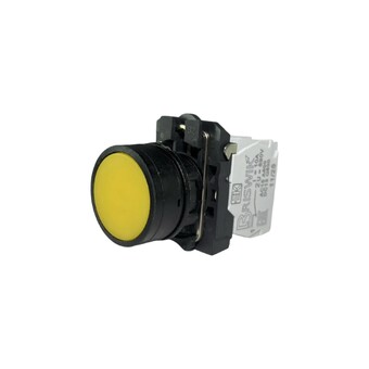 Кнопка без фиксации КМЕ 4621м, IP65, желтая (2НО+1Н3) УХЛ2, AB-DB-5AI-0432 - Электротехнические изделия
