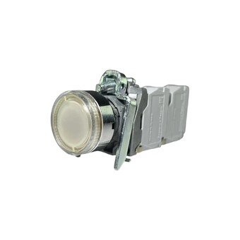 Кнопка без фиксации КМЕ 4730м-ЛС, с подсветкой 220V, IP66, белая (3НО) УХЛ2, AB-EB-6AI-7831 - Электротехнические изделия