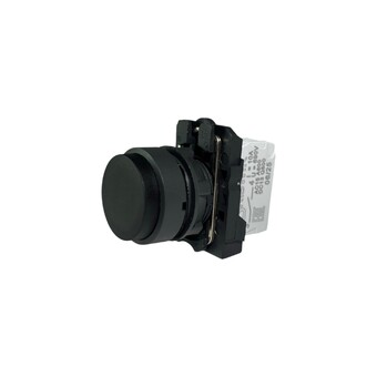 Кнопка выступающая без фиксации КМЕ 7610м, IP65, черный (1НО) УХЛ3, AB-DC-5AI-0111 - Электротехнические изделия